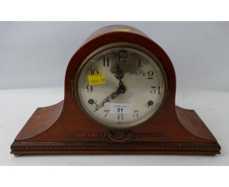 Wooden mantel clock