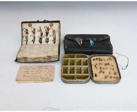 Angling Interest: an extensive collection of fly fishing flies and ephemora, including Salmon flies used on the river Tees, a