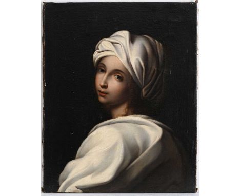 After Ginevra Cantofoli, portrait of Beatrice Cenci, oil on canvas, 60 by 50cm, unframed