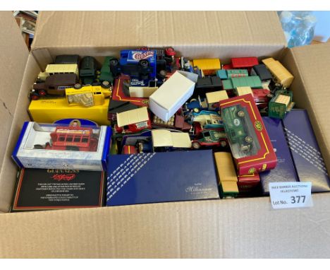 Diecast : Heavy large box of models inc R Mail, odd Vanguard, Days Gone  etc 100s