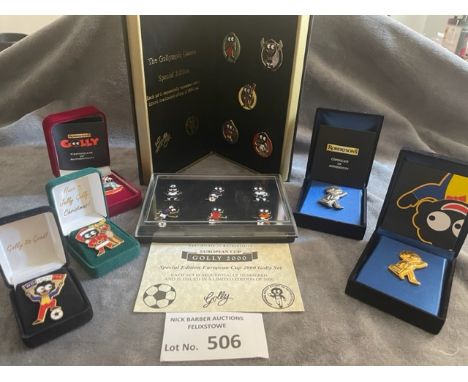 Collectables : Robertsons Golly Badges - special editions inc Gollymics, world cups, father christmas, rare farewell badges s