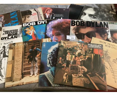 Records : Bob Dylan collection of albums (16) many different titles