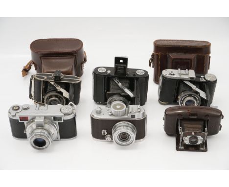 A Small Selection of Various Cameras, including Robot IIa, Semi Leotax, Coronet Vouge and three others (a lot)