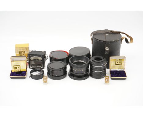 A Small Selection of Accessories, including light meter, extension tubes and more (a lot)