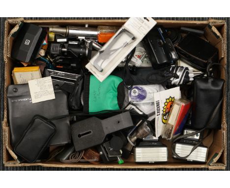 A Selection of Various Accessories, including Metz flash units, tripod heads, filters and more (a lot)