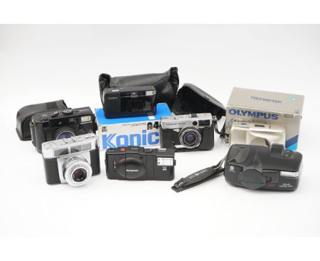 A Selection of Compact Cameras, including Konica A4, Olympus XA2 and more ( a lot)