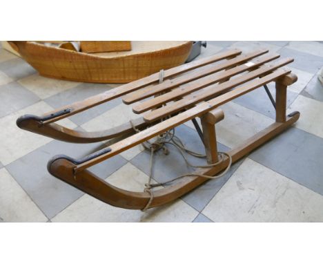 A vintage Donnay wooden sledge 