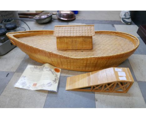 A Steiff wooden Noah's Ark 