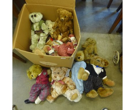 A large collection of vintage and later Teddy bears 