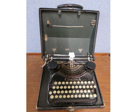 A small set of stepladders, a vintage typewriter and a bergen 
