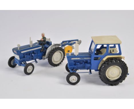 Britains 1/32 Ford 5000 Tractor Plus Ford 6600. Generally VG. (2)
