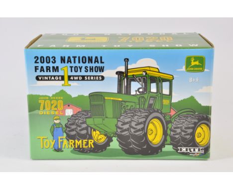 Ertl 1/32 Toy Farmer NFTS 2003 John Deere 7020 Tractor. M in E box.