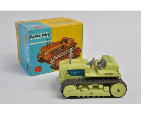 Corgi No. 1103 Euclid Crawler Tractor. Lime Green. Generally VG to E in G box.