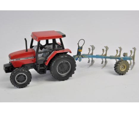 Ertl 1/32 Case IH 5240 Tractor and Custom Weathered Plough. Both E. (2)