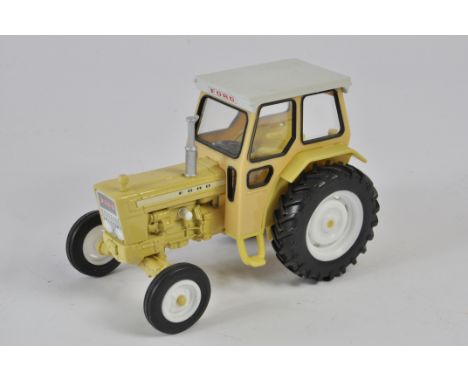 Britains 1/32 Ford 5000 Highway Tractor Preproduction Development Prototype. Produced as a colour trial sample in Pale Yellow