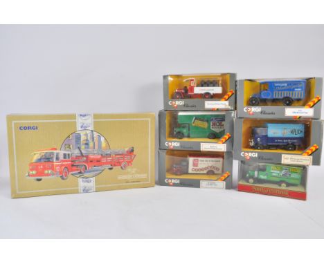 Corgi Commercial Diecast including American La France Fire Engine plus others. NM to M in G Boxes. (7)