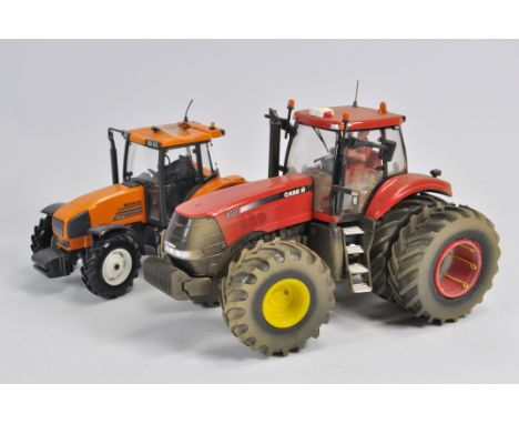 Britains 1/32 Case IH Magnum 310 Tractor with Custom Fitted Wheels and Weathered. Also Renault Ares. (2)