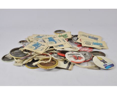 Large Selection of Agricultural themed Badges. Various Tractor OEM's etc.