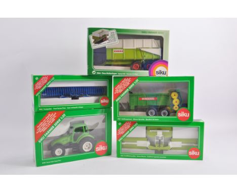 Group of Siku 1/32 Tractor and Implement Models. M in G Boxes. (5)
