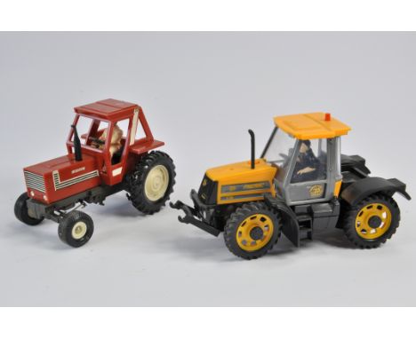 Scarce Britains Hesston 2WD Tractor plus SP Harris JCB Fastrac 1135. (2)