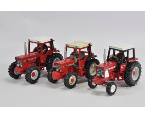 Trio of Scratch Built International Tractor Models including 956XL, 856XL and 955. 1/32 Scale. (3)