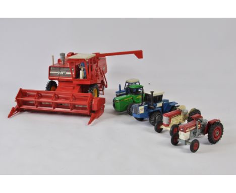 Group of agricultural diecast including Britains and Corgi plus Ertl. Includes Massey 760 combine and Tractor Models. General