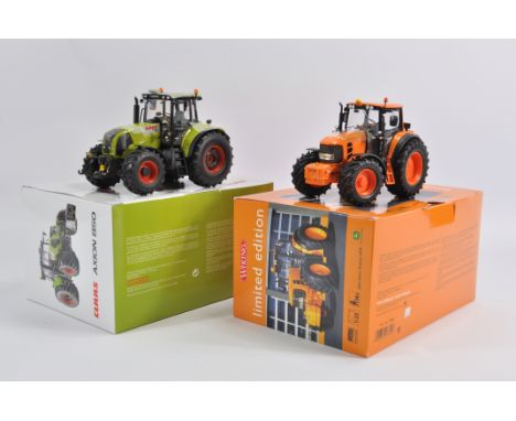 Wiking 1/32 Claas Axion 850 Tractor plus Limited Edition John Deere 6930 Kommunal. Both M in E Boxes. (2)