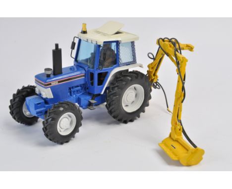 Scarce 1/32 D Goodwin Ford 5610 Tractor with Hedge Cutter.