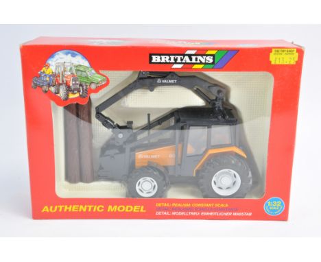 Britains 1/32 Valmet 805 Forestry Tractor with Log Grab. Light Orange. M in E Box.