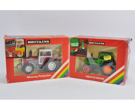 Britains 1/32 Massey Ferguson 2680 Tractor and Deutz DX92. Both NM to M in F to G Boxes. (2)
