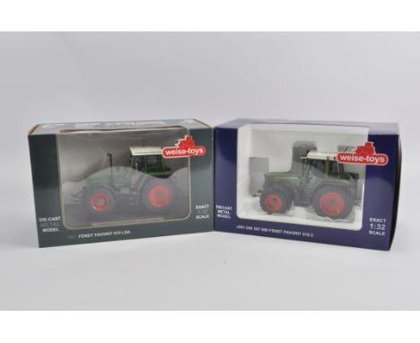 Weise Toys 1/32 Fendt Favorit 615 Tractor and Fendt Favorit 515 C. Both M in E Boxes. (2)