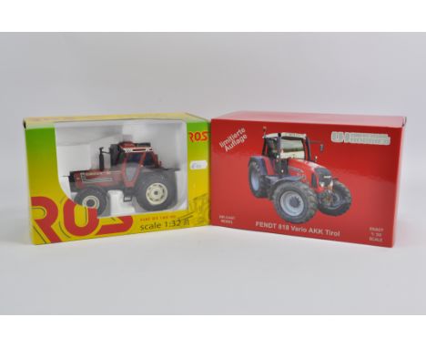 ROS 1/32 Fiat 180-90 Tractor plus Universal Hobbies Fendt 818 Tirol Limited Edition. Both M in E Boxes. (2)