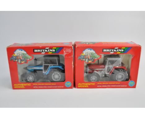 Britains Landini 10000S Tractor plus Massey Ferguson 3680. Both M in G Boxes. (2)