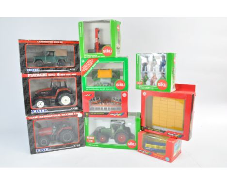 Ertl, Siku and Britains Farm group including Tractor and Implement Models. M in G Boxes. (10)