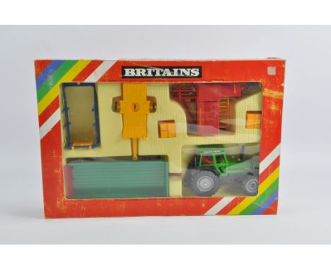 Britains 1/32 Deutz DX110 Tractor and Implements Gift Set. NM to M in G Box.