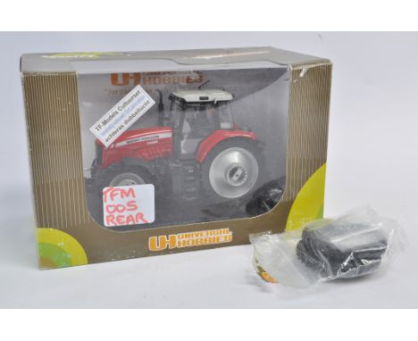 Unusual Universal Hobbies 1/32 Massey Ferguson 7499 Tractor with TF Models Rear Duals Conversion. M in E Box.