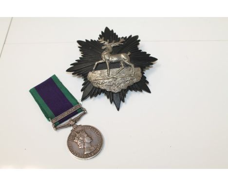 Elizabeth II General Service medal (1962 type) with South Arabia clasp, named to J.940006 R. F. Williams A.B. R.N., together 