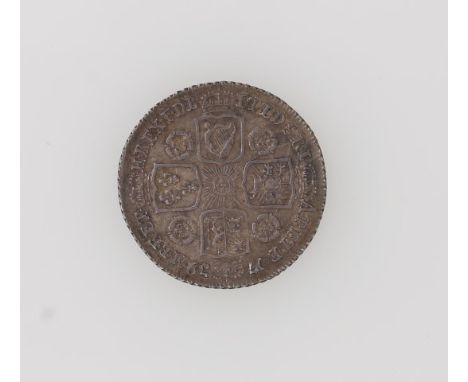G.B. 1739 George II - Shilling R / Roses in angles.  AEF (1 coin)