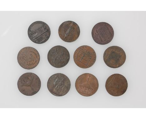 Suffolk 18th century Halfpenny tokens - Beccles (D & H 19).  EF, Bungay (D & H 21).  GVF, (D & H 23a) - N. Todd Denton Norfol