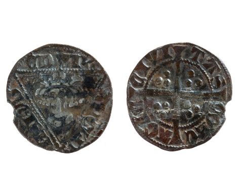 Ireland - circa 1295 Edward I Cork Mint Penny, class III, obv. Pellet in each angle of triangle, rev. Civitas Corgagie (N.B. 