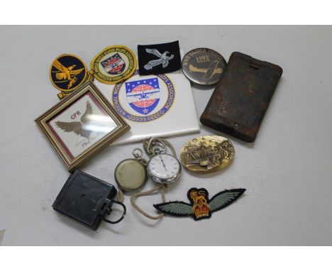 Second World War magnetic marching compass MKI, with broad arrow mark, numbered on rear of case - B64605, by T. G. Co. Ltd., 