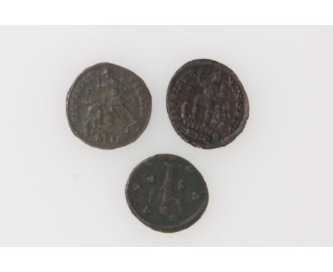 Roman - AD 293 - 296 Allectus AE Antonianus R / Pax AVG.  GF - AVF, AD 337 - 361 Constantius II AE Cenenicnalis R / Fel Temp 