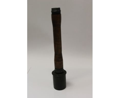 Reproduction German stick grenade with turned wood shaft and weighted head