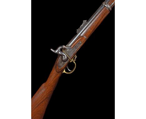 Enfield P53 .577 muzzle loading rifle, the 39" barrel, three groove rifling, with ladder sight stamped with sold out of servi