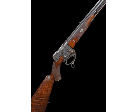 Cased Westley Richards Improved Martini .577/500 No.2 rifle, serial number 1134, 27" barrel with file cut top rib stamped 'He
