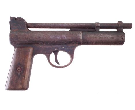 Webley MK1 .177 air pistol serial No. 12469. 20.5cm long No licence required to buy this item, purchaser must be over the age