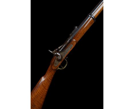 Enfield .577 three band Snider rifle, 36.5" barrel stamped 'Steel' and fitted with ladder sight, Crown V.R. lock dated 1870, 