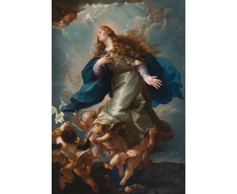 Mateo Cerezo (Burgos, 1637 - Madrid, 1666)"Immaculate Conception"Oil on canvas.146 x 103 cm.&nbsp;Mateo Cerezo was a renowned