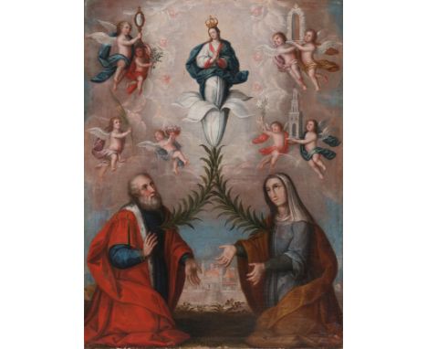 Miguel de Herrera (La Laguna, Santa Cruz de Tenerife, 1696 - Mexico, after 1765)“Allegory and exaltation of the purity and vi