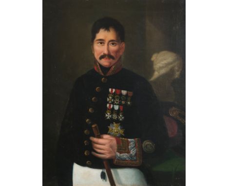 Attributed to Vicente Escobar (Havana, Cuba, 1762–1834)Portrait of the Military Officer José Pascual de Zayas y Chacón76 x 54